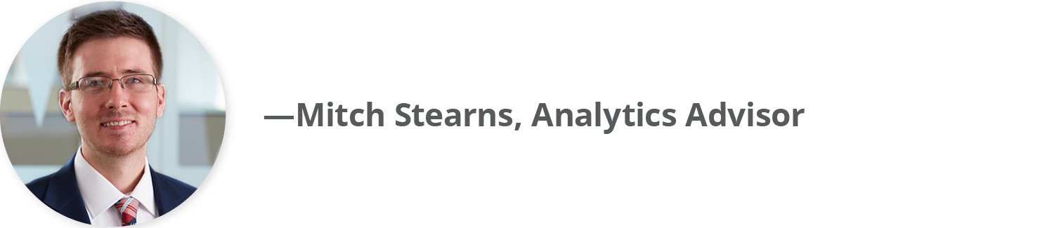 Mitch Stearns, Analytics Advisor